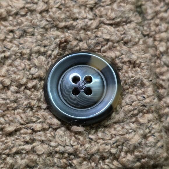 Orvis Women’s Sweater M Brown Knit V Neck Henley Pullover Casual - Picture 3 of 7